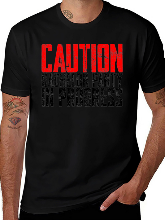 Caution Bachelor Party T-Shirt
