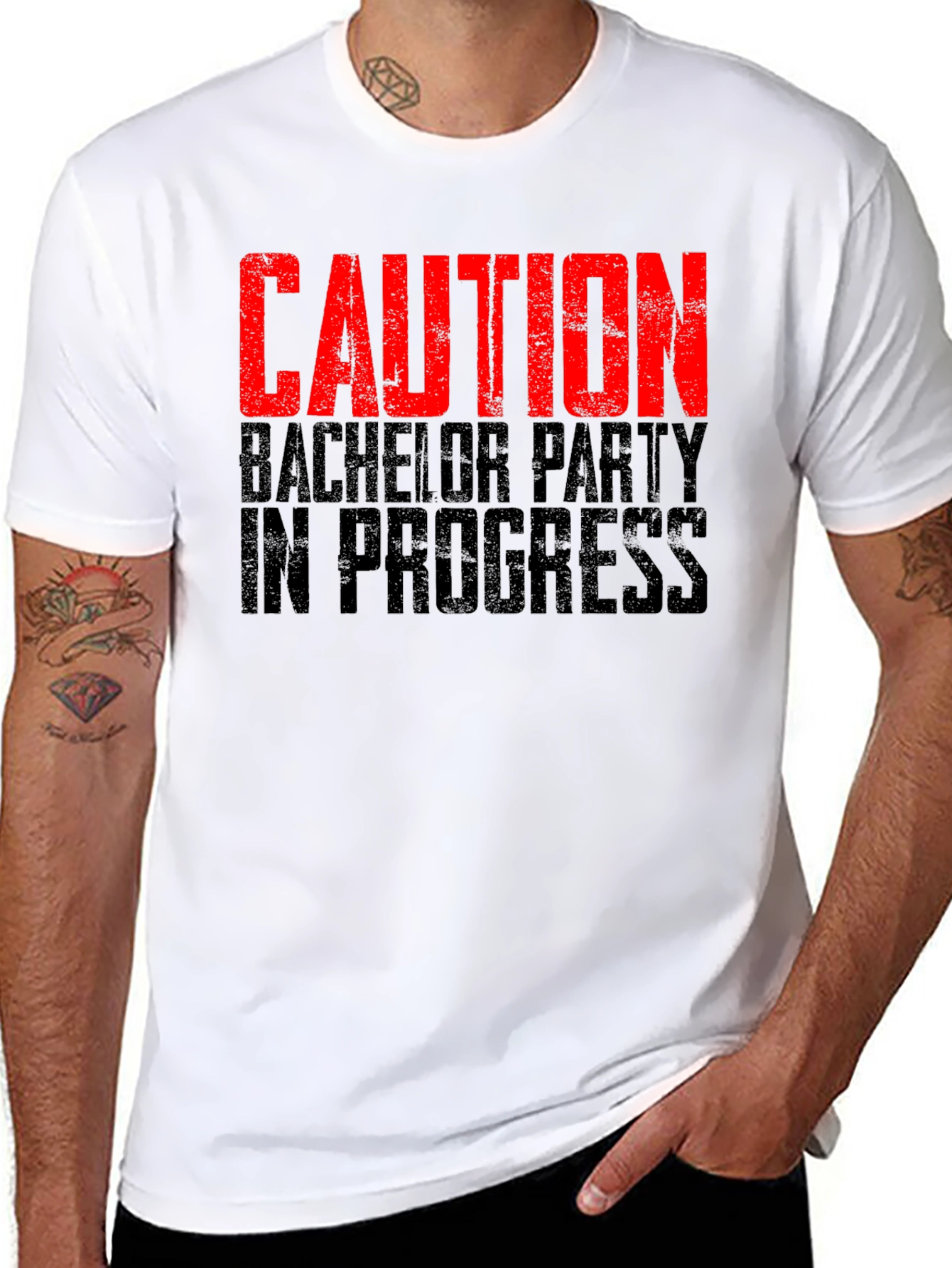 Caution Bachelor Party T-Shirt