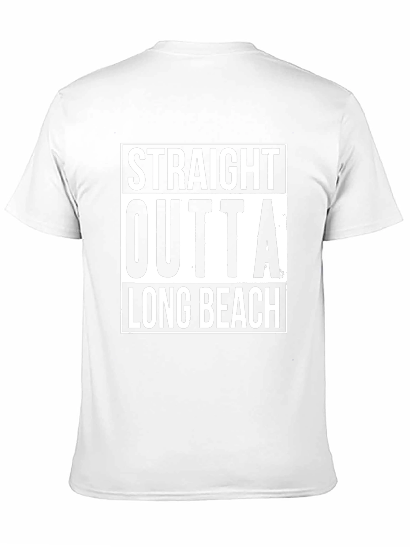 Straight Outta Long Beach Black T-Shirt