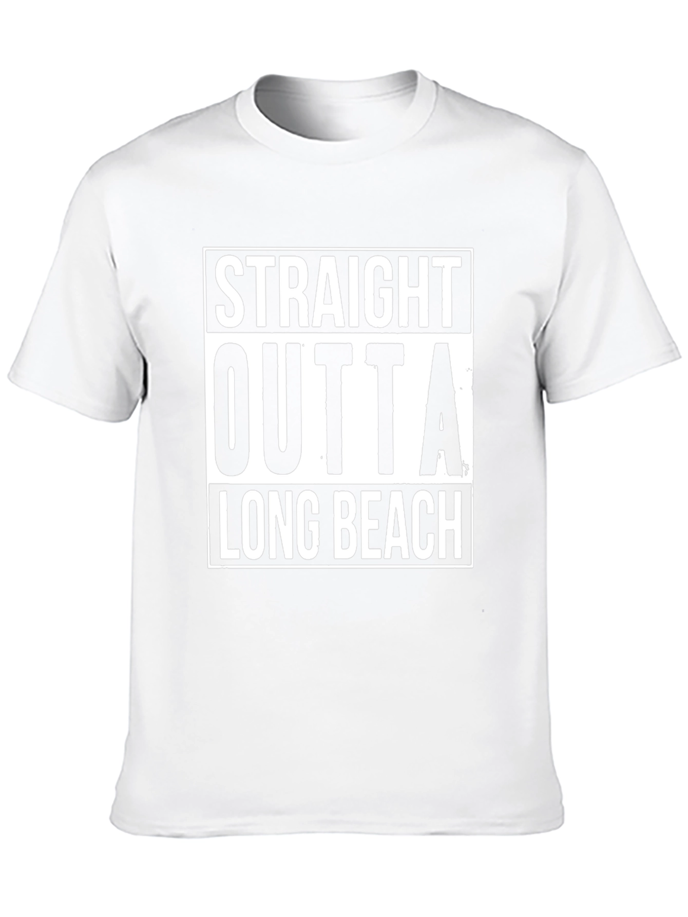 Straight Outta Long Beach Black T-Shirt