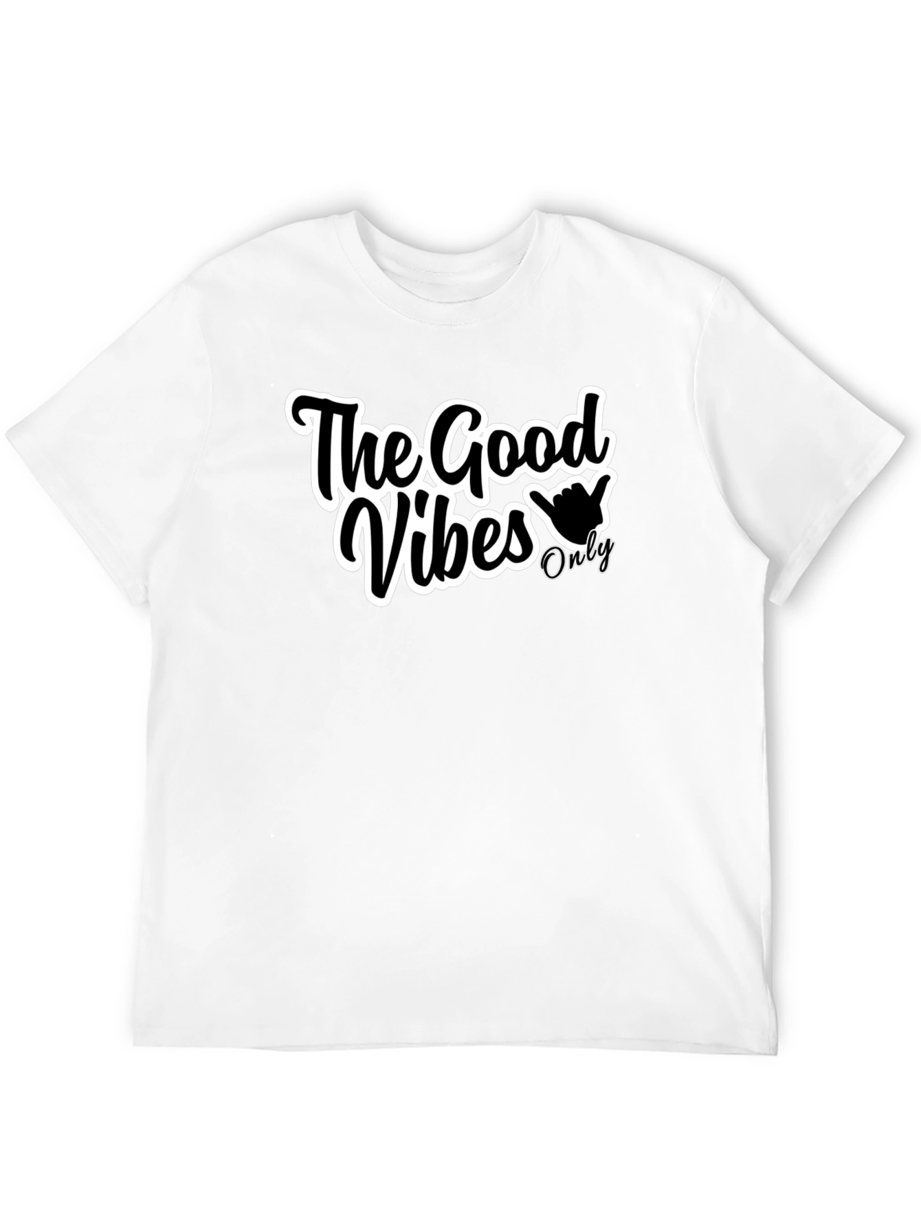The Good Vibes Only Black Graphic Tee