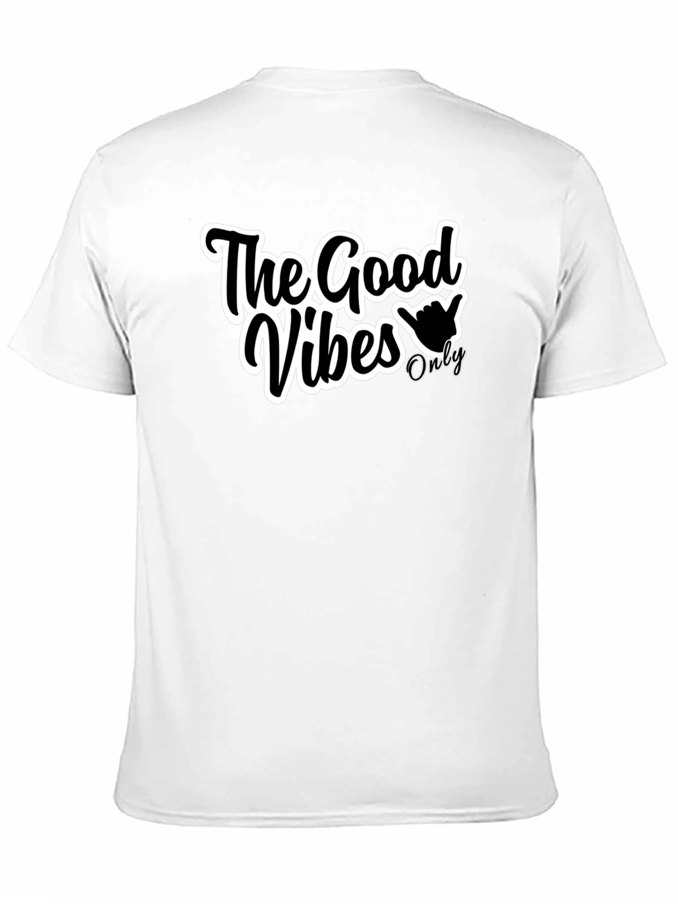 The Good Vibes Only Black Graphic Tee