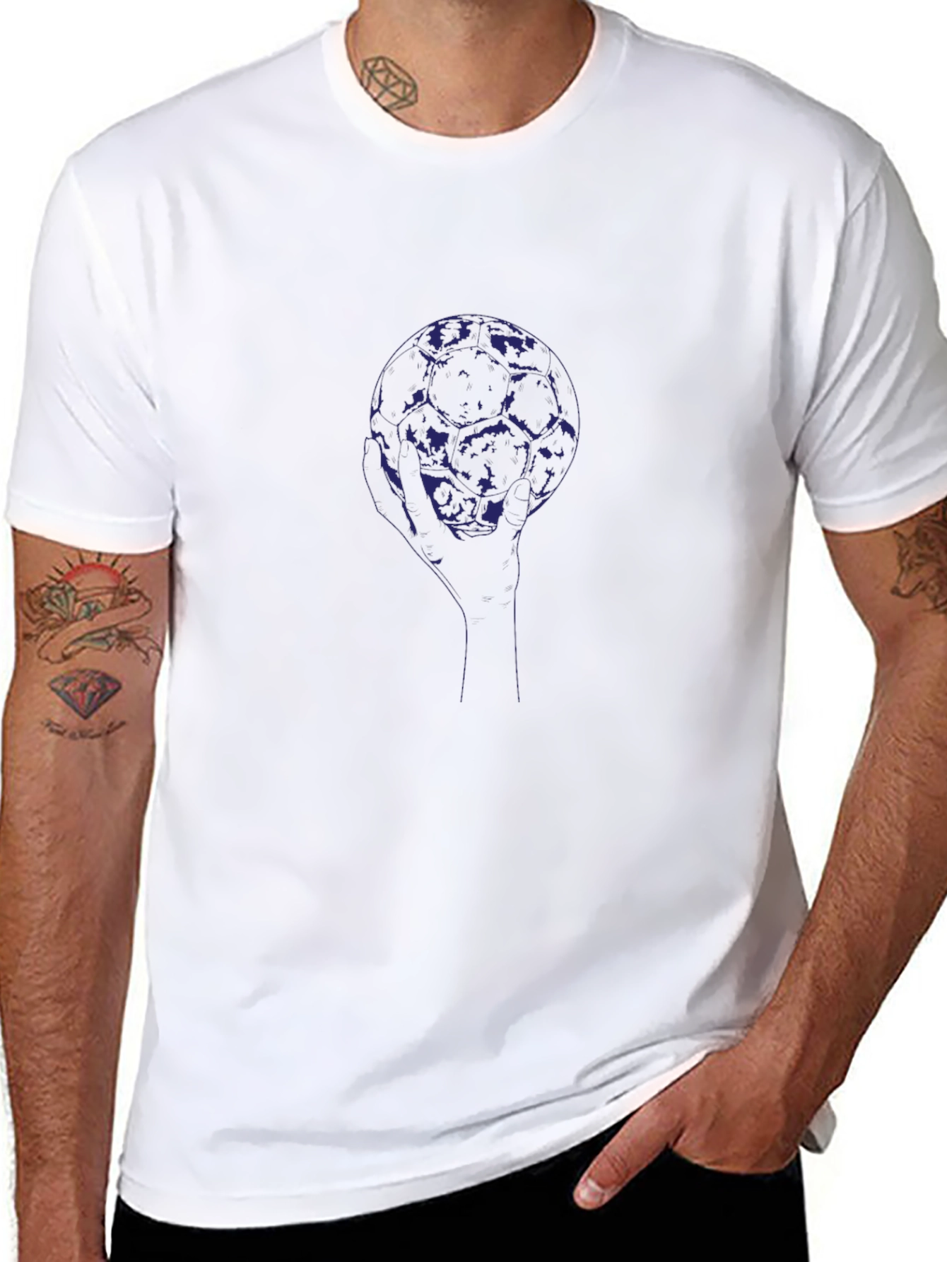 Abstract Globe Graphic Tee