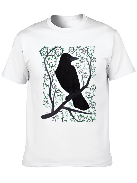 Raven & Vines Graphic T-Shirt - Black
