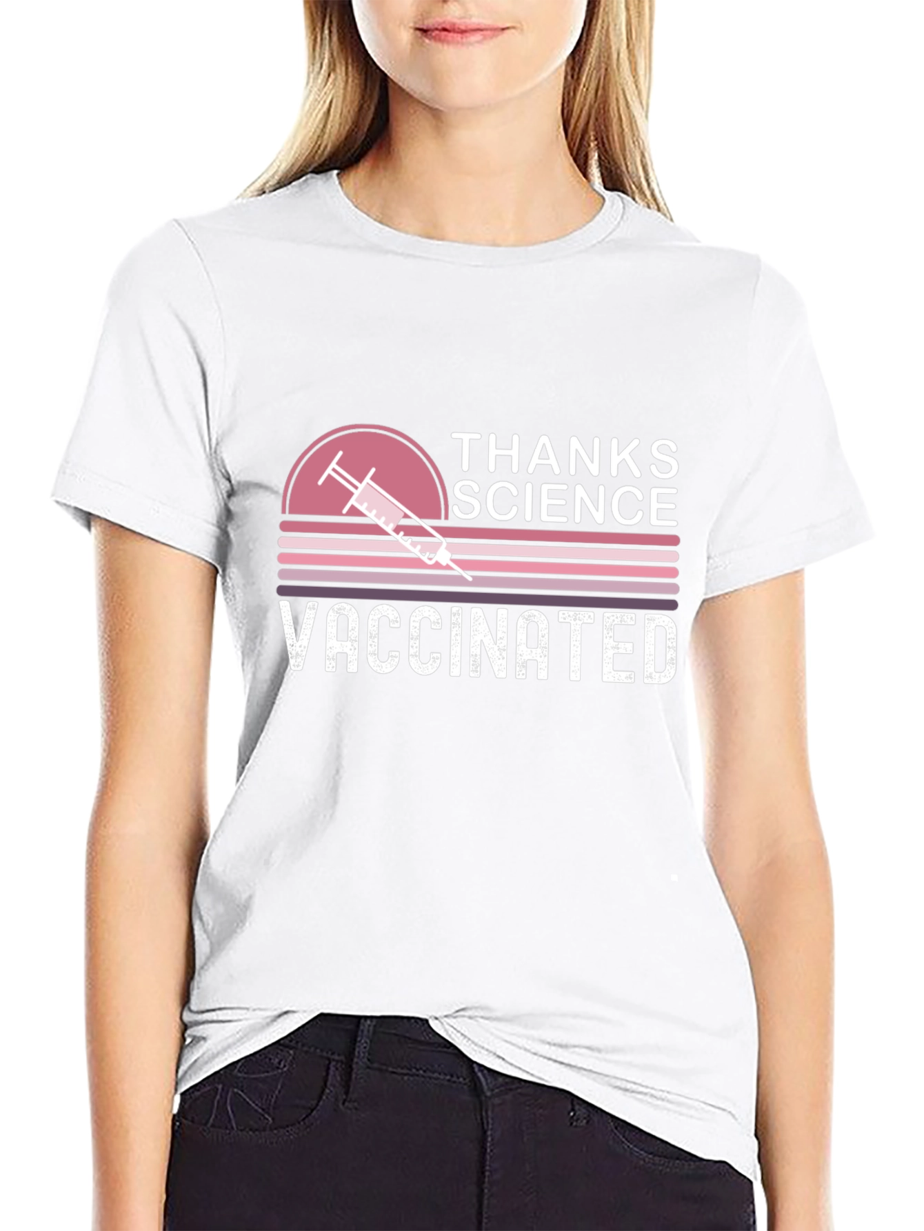 Thanks Science Vaccinated Graphic Tee