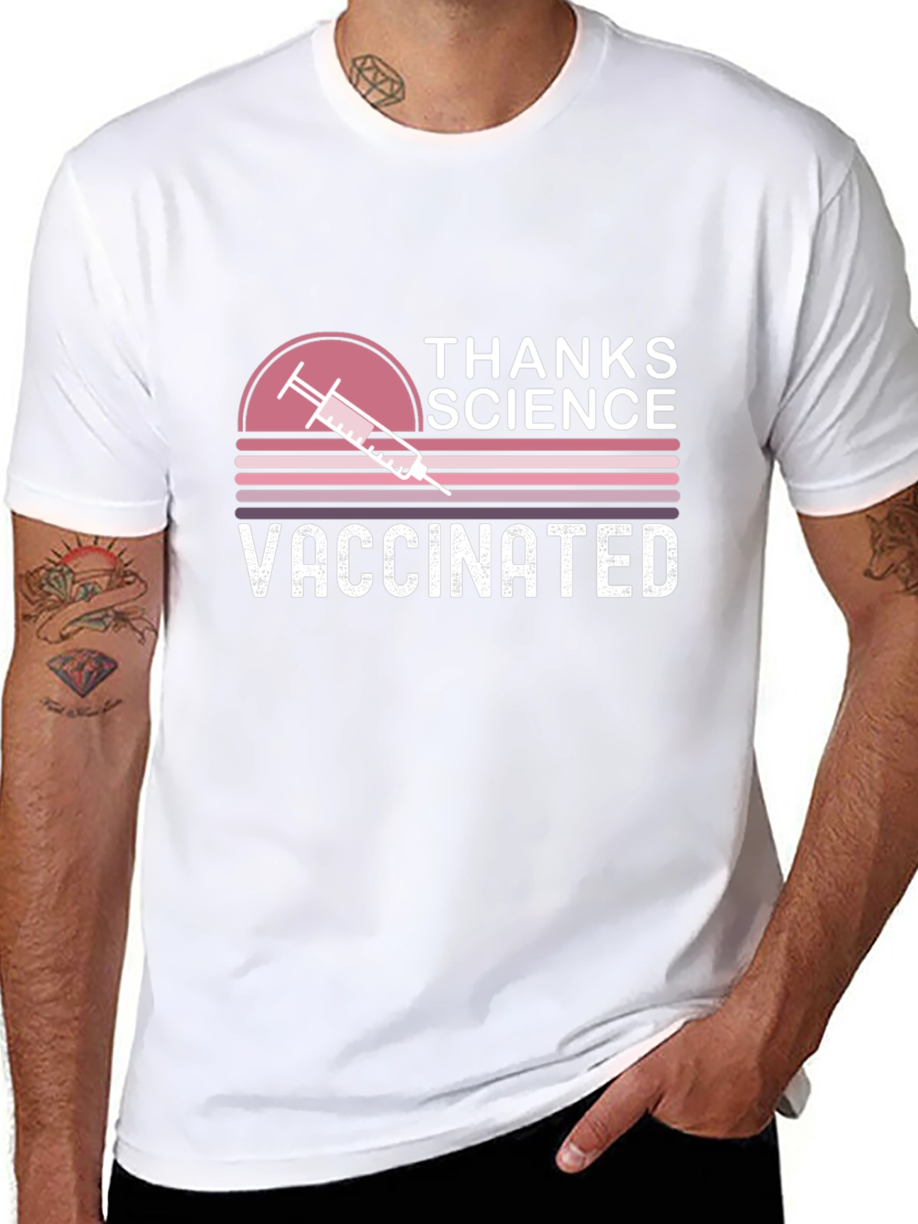 Thanks Science Vaccinated Graphic Tee