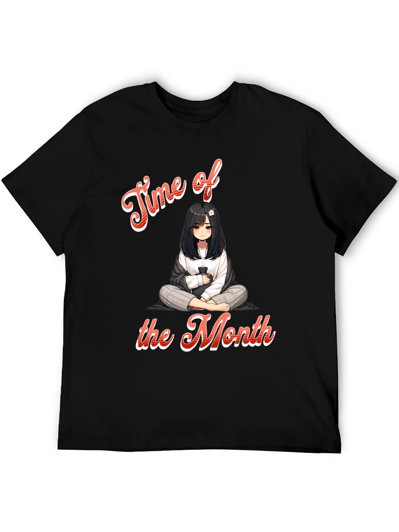 Time of the Month Anime Graphic T-Shirt