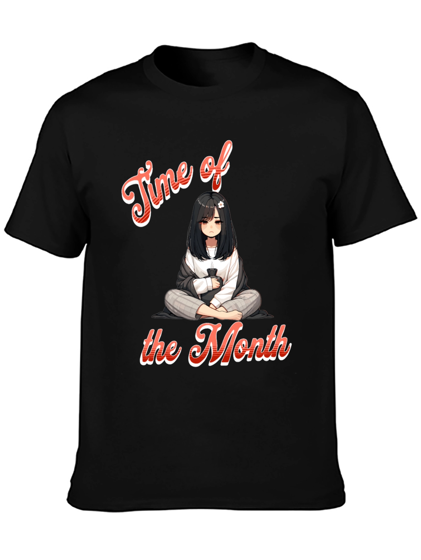 Time of the Month Anime Graphic T-Shirt