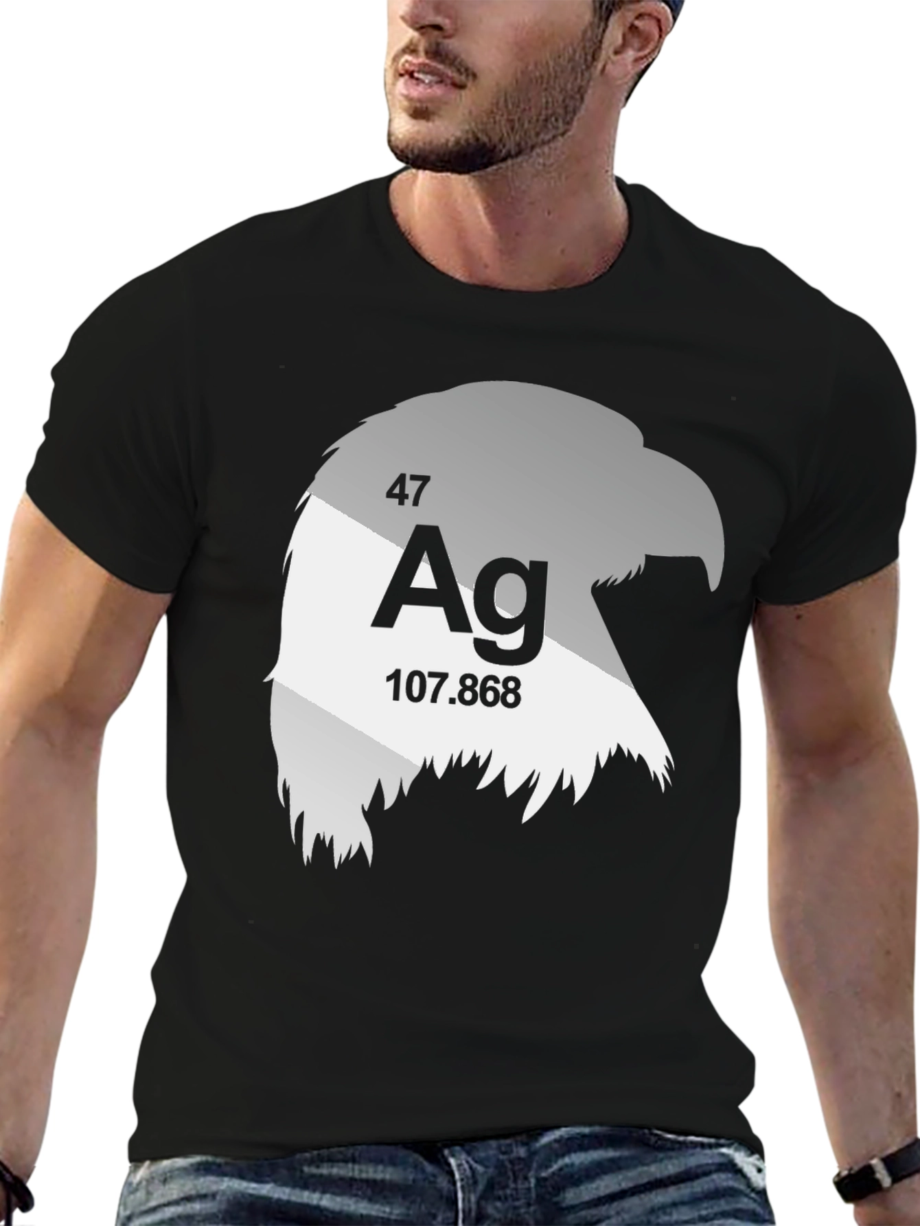 Silver Eagle Tee - Mens Science Inspired Graphic T-Shirt