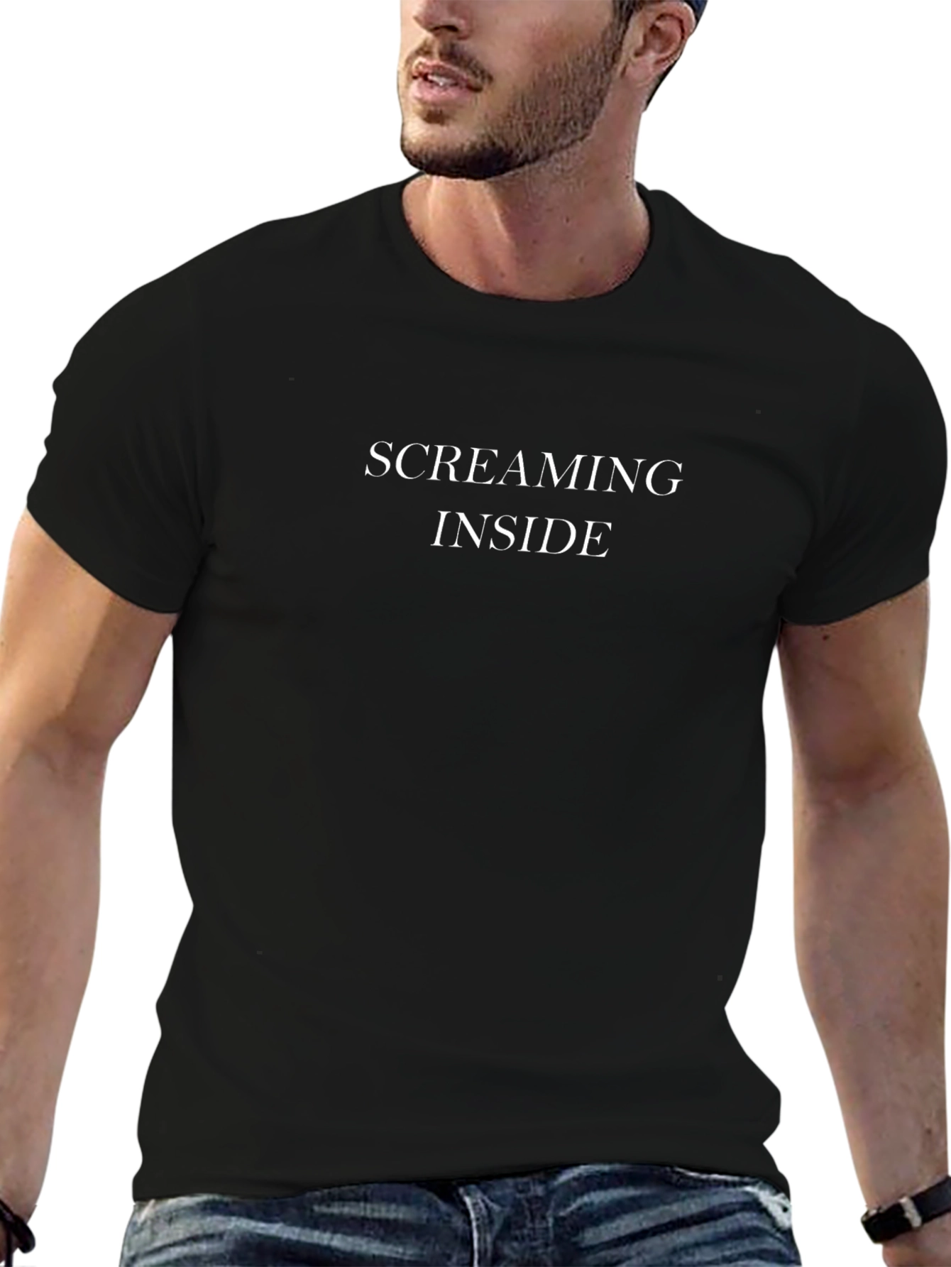 Screaming Inside Graphic Tee - Soft & Stylish