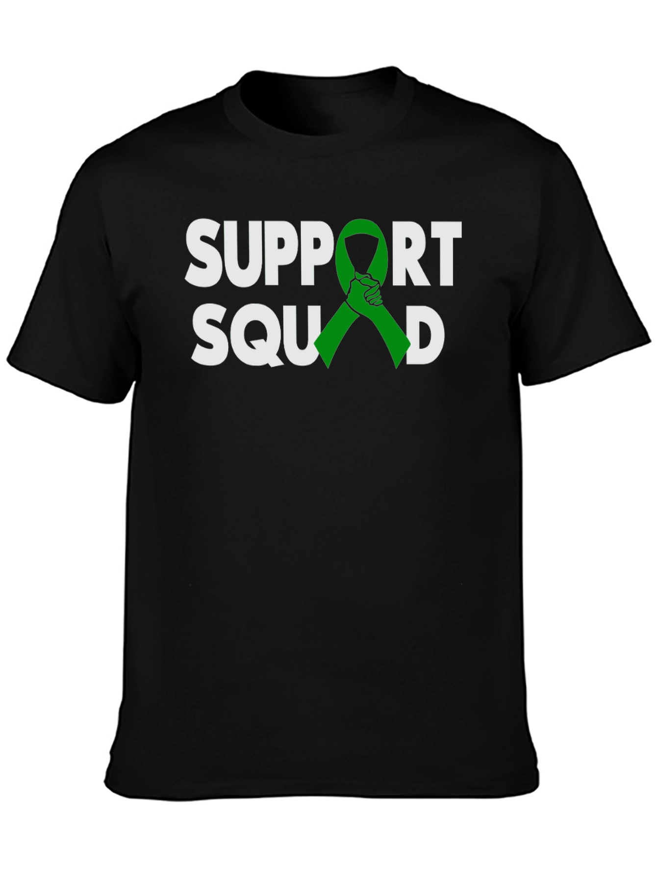 Support Squad Green Ribbon Graphic T-Shirt