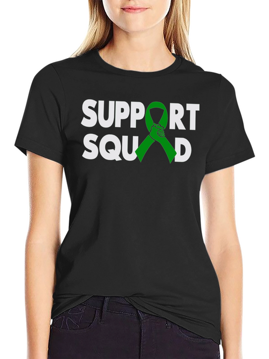 Support Squad Green Ribbon Graphic T-Shirt