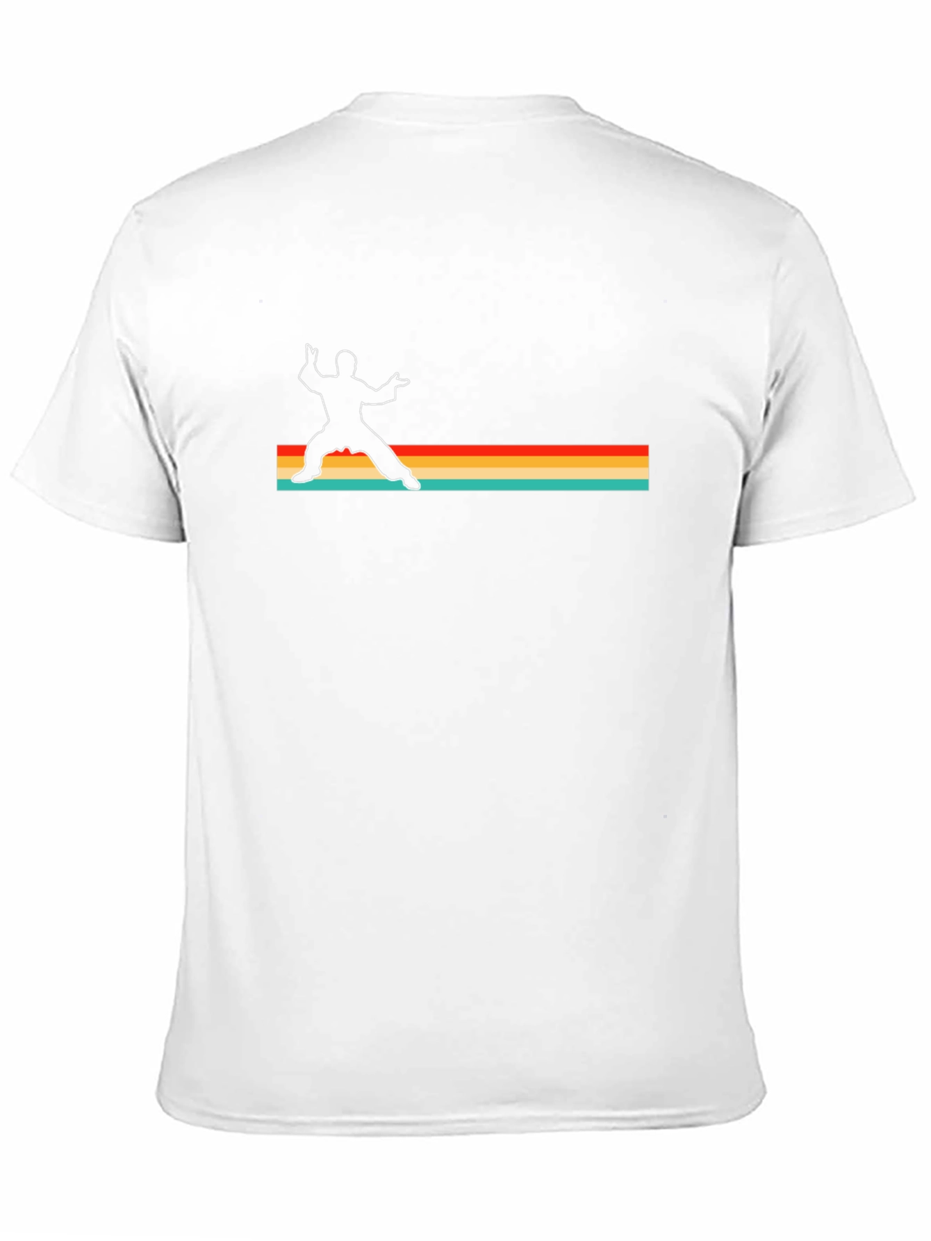 Retro Martial Arts Graphic Tee - Black