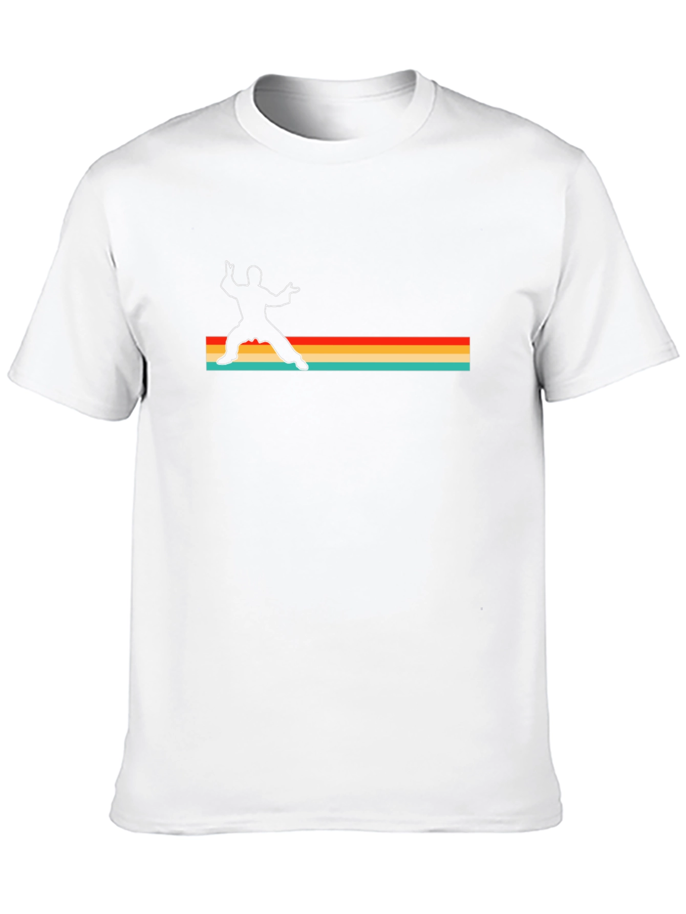 Retro Martial Arts Graphic Tee - Black