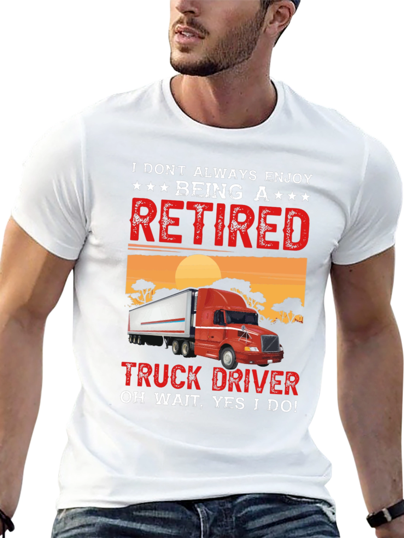 Retired Truck Driver T-Shirt - Black