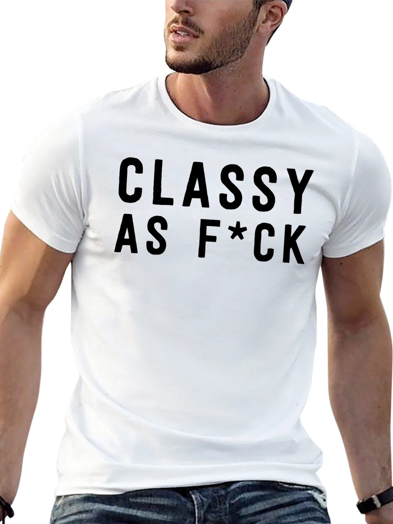 Classy As F*ck Graphic Tee - Bold Statement T-Shirt