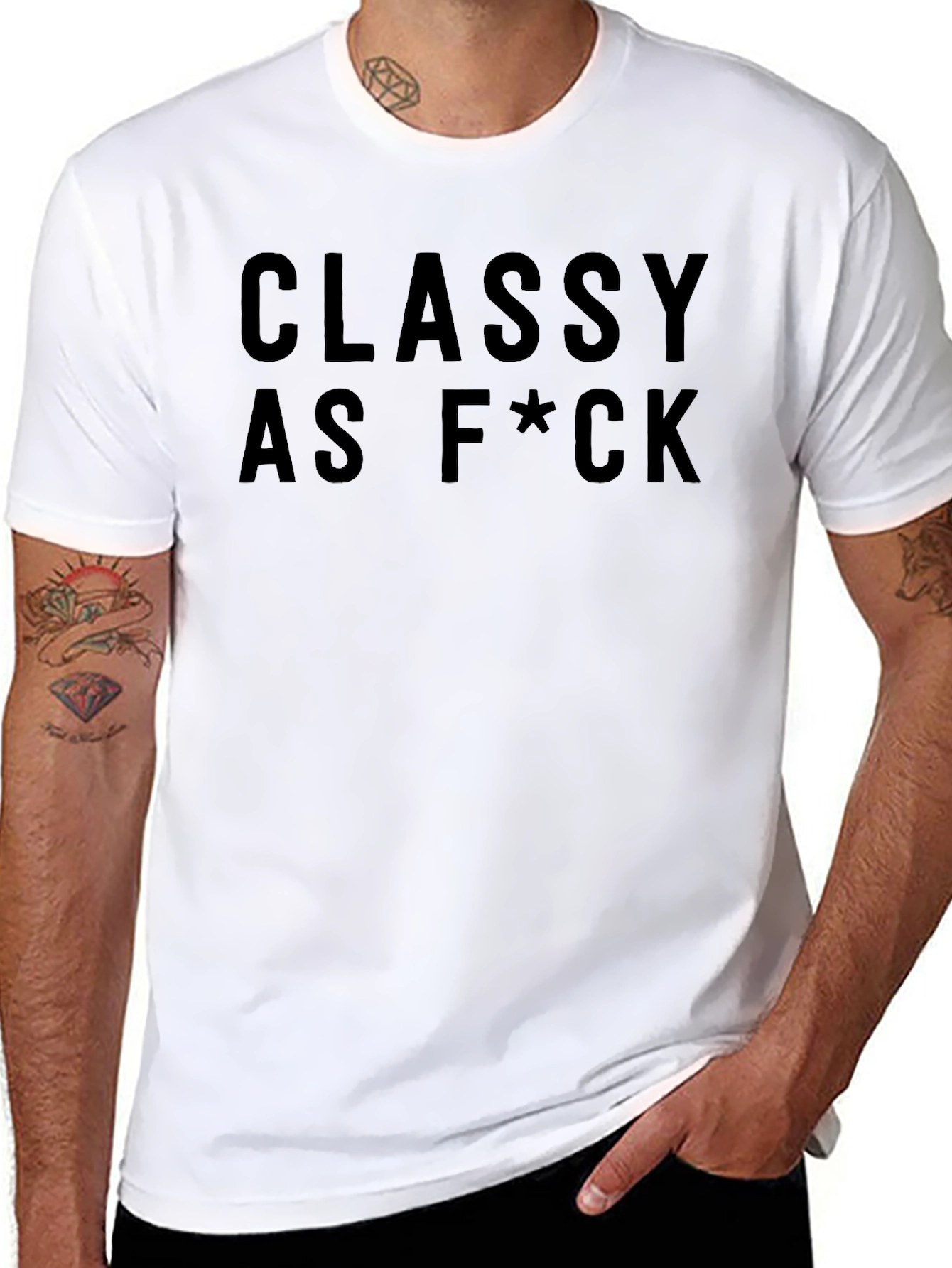 Classy As F*ck Graphic Tee - Bold Statement T-Shirt