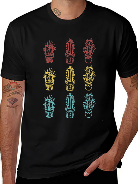 Cactus Graphic Tee - Trendy Unisex T-Shirt