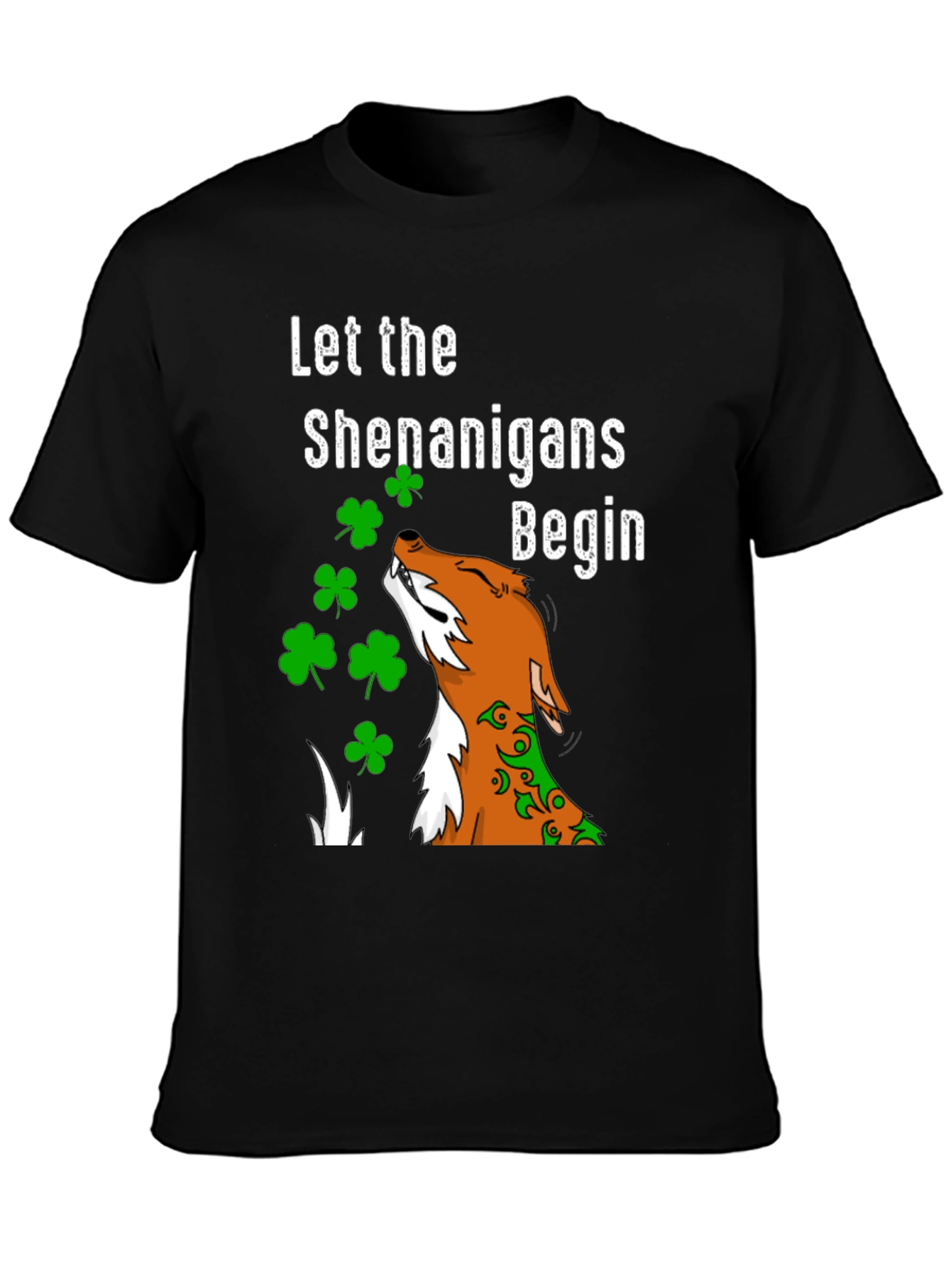St. Patricks Day Shenanigans Fox T-Shirt