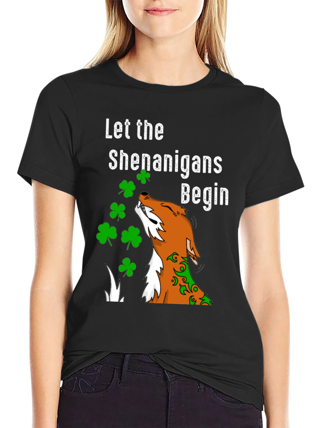 St. Patricks Day Shenanigans Fox T-Shirt