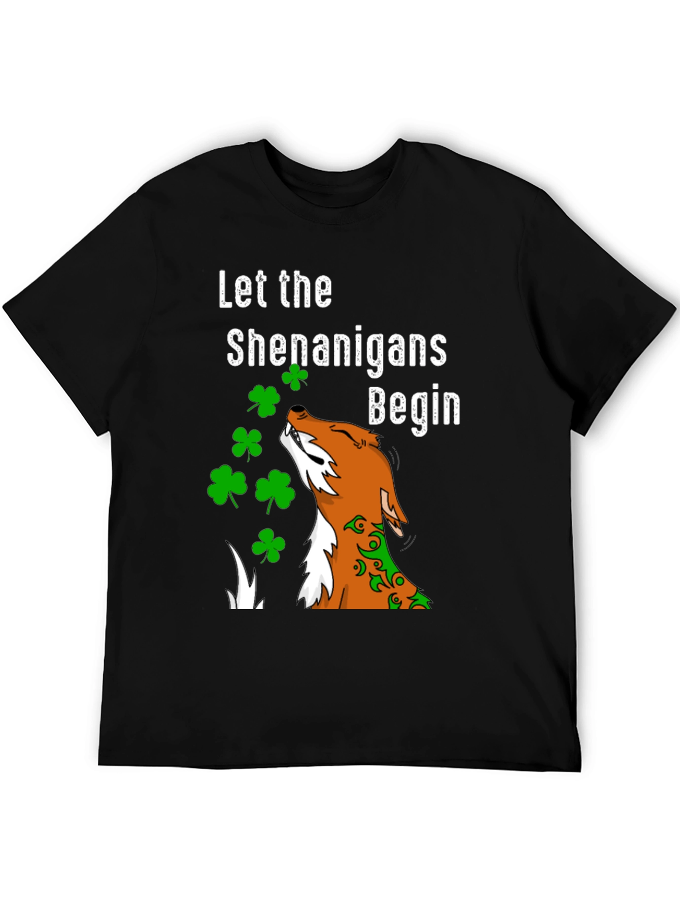 St. Patricks Day Shenanigans Fox T-Shirt