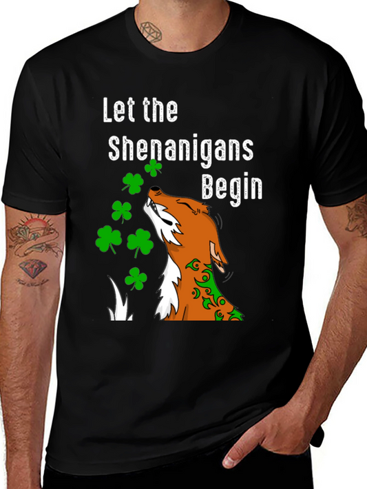 St. Patricks Day Shenanigans Fox T-Shirt