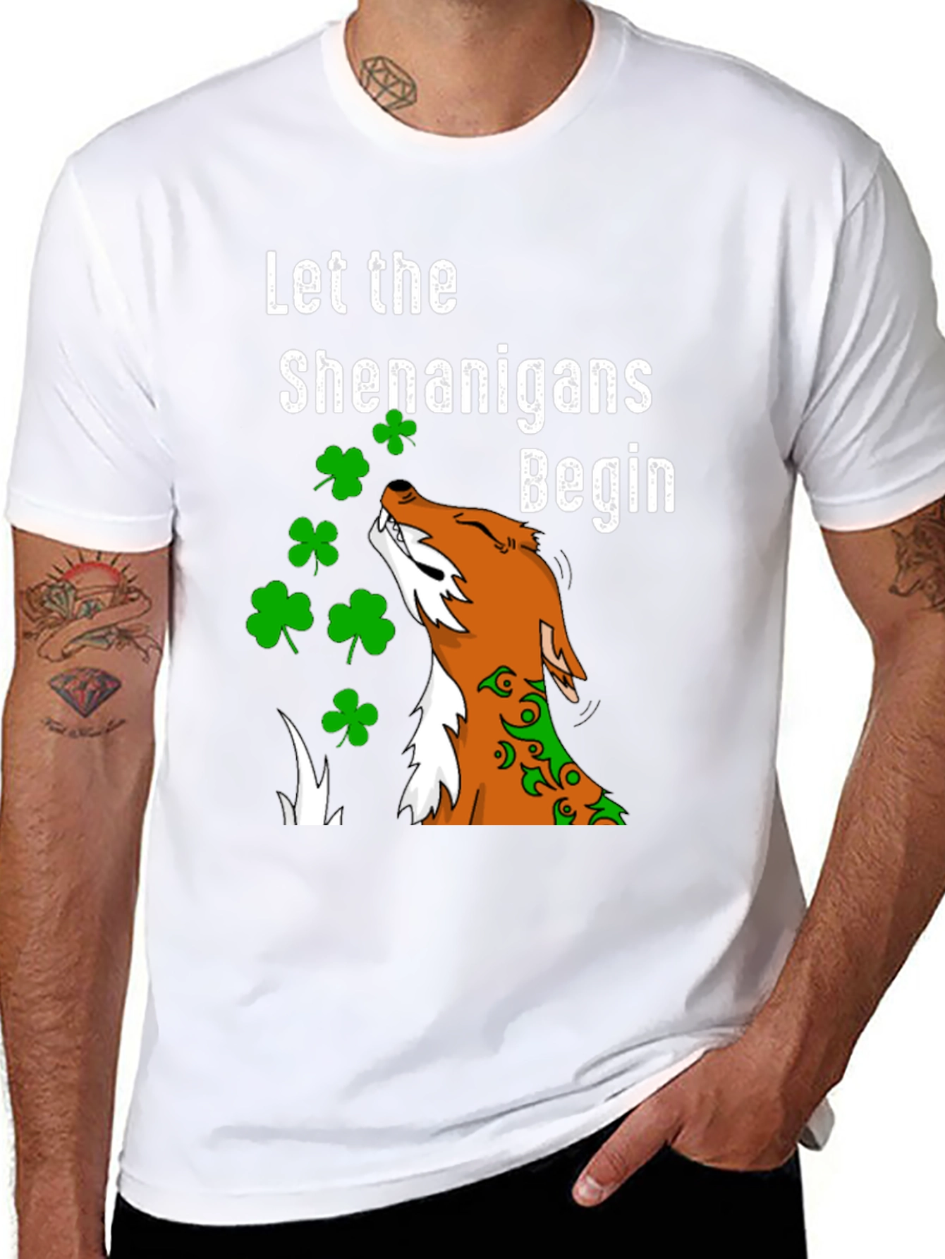 St. Patricks Day Shenanigans Fox T-Shirt