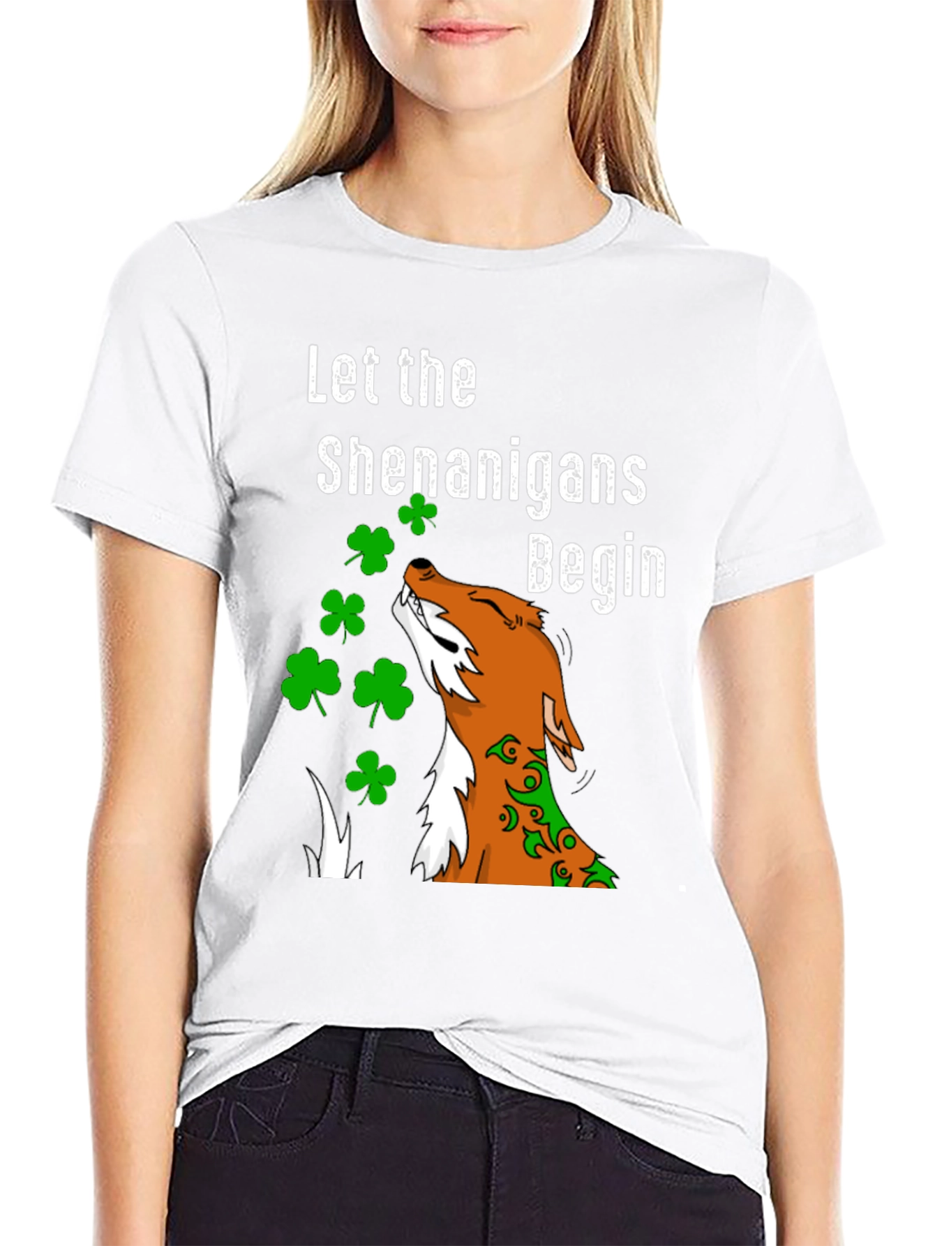 St. Patricks Day Shenanigans Fox T-Shirt