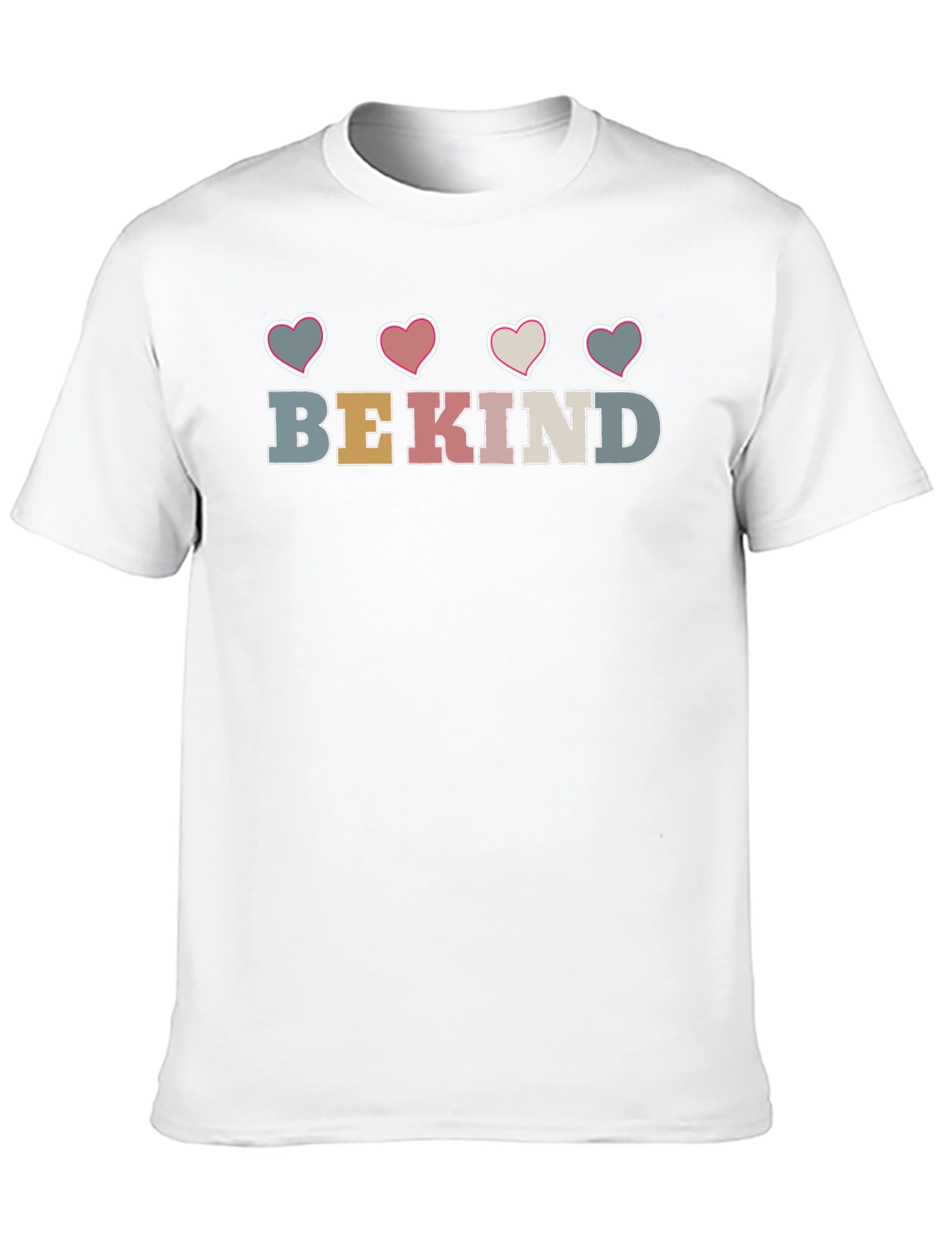 Be Kind Heart Graphic Crew Neck Tee