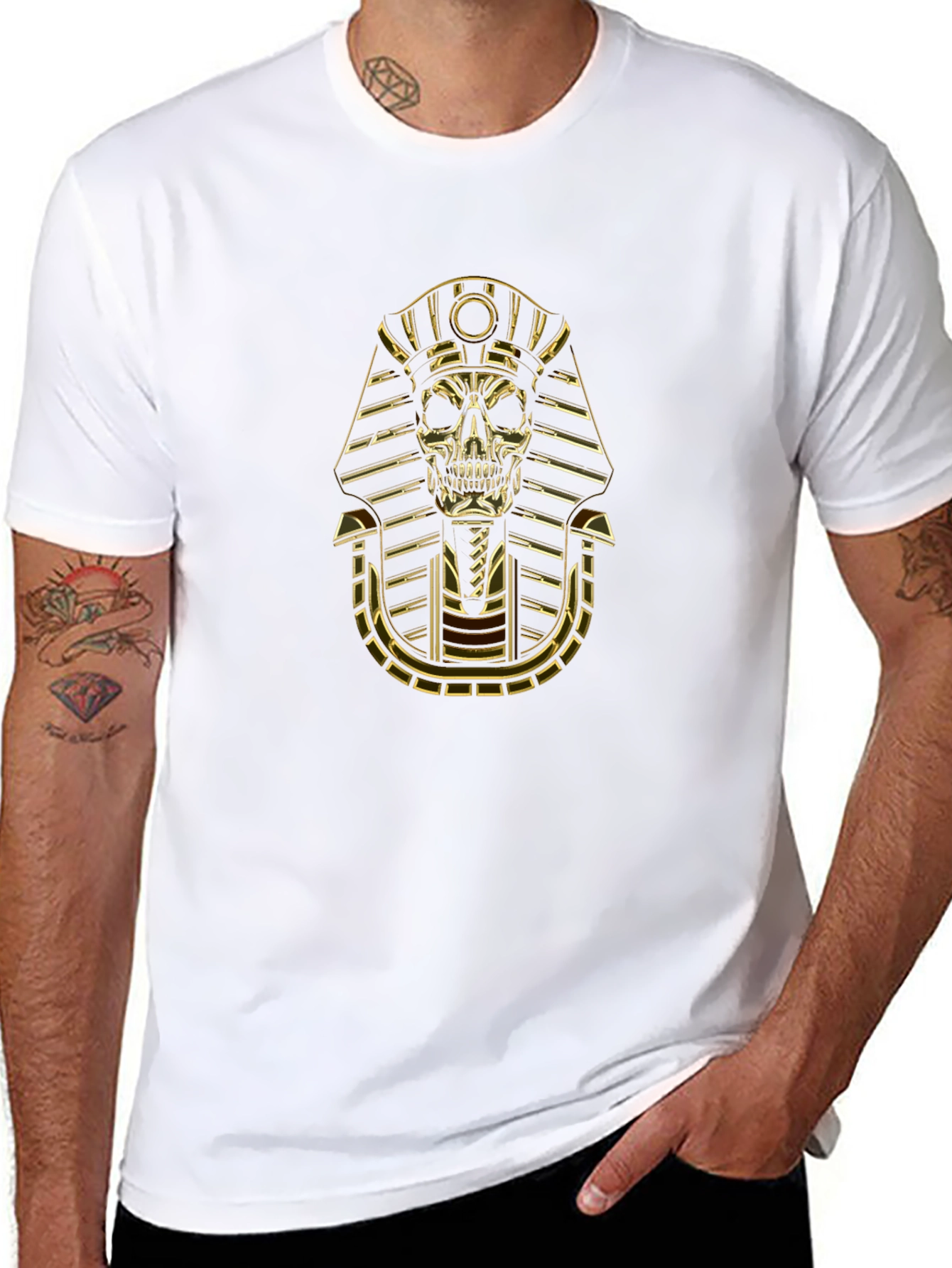 Skull Pharaoh Graphic T-Shirt