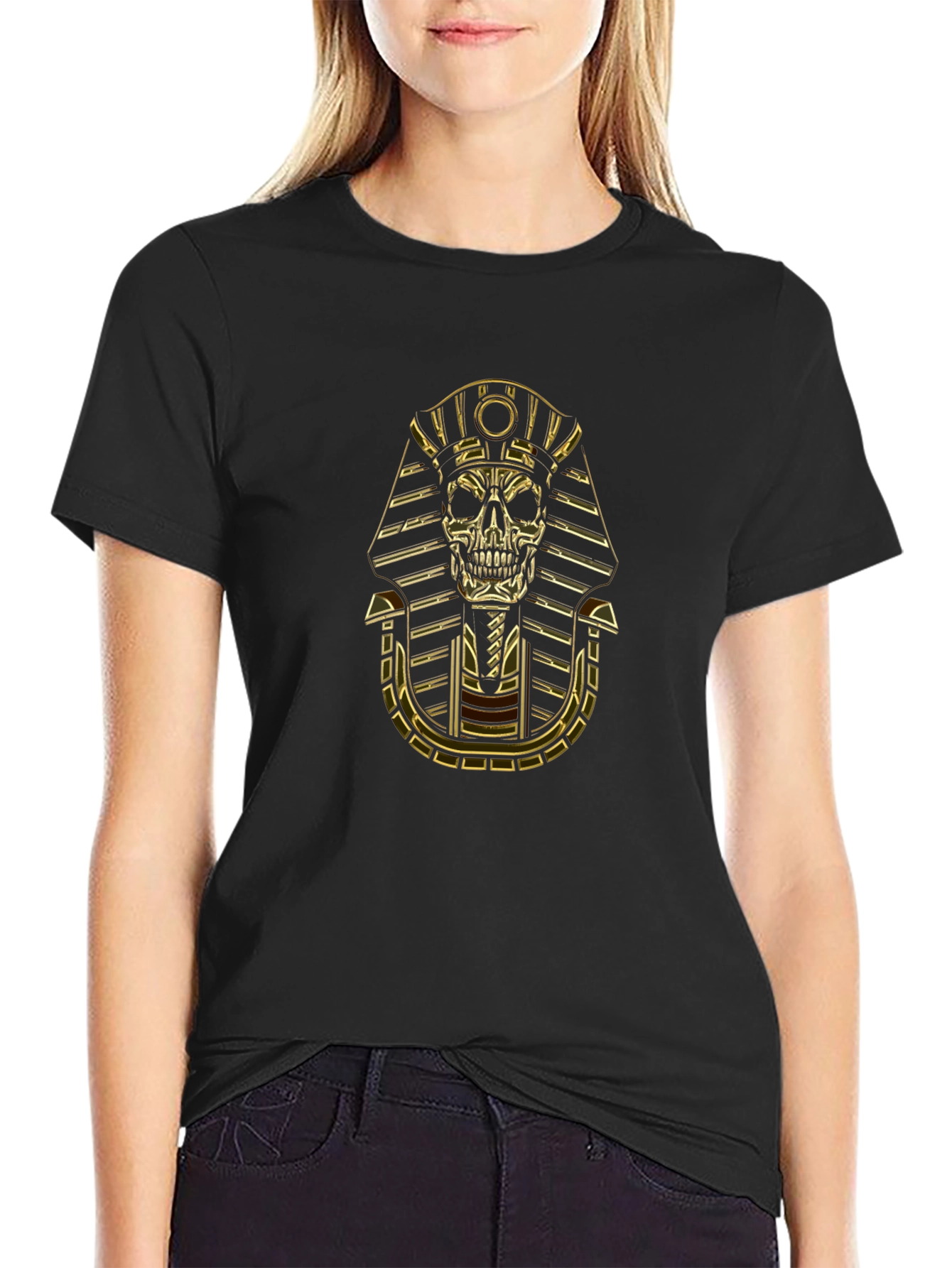 Skull Pharaoh Graphic T-Shirt