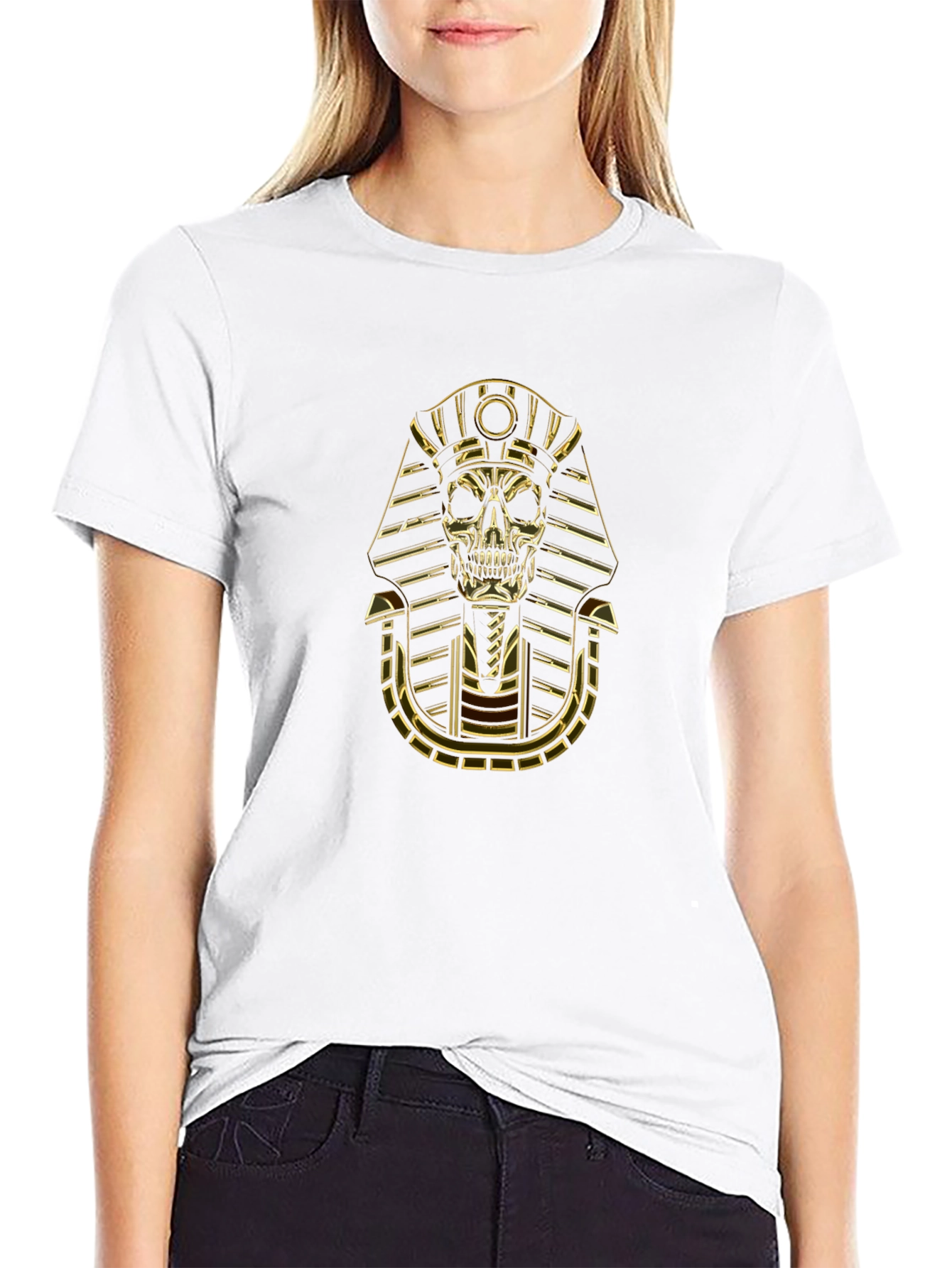 Skull Pharaoh Graphic T-Shirt
