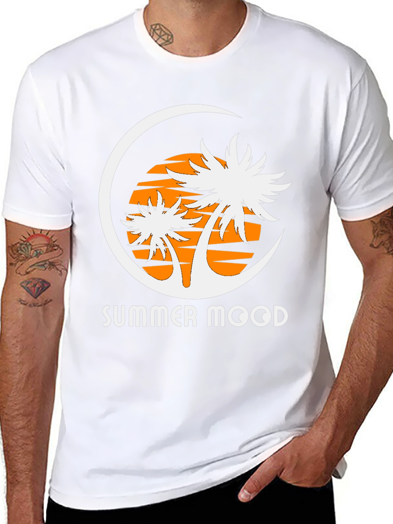 Summer Mood Graphic Tee - Tropical Vibe