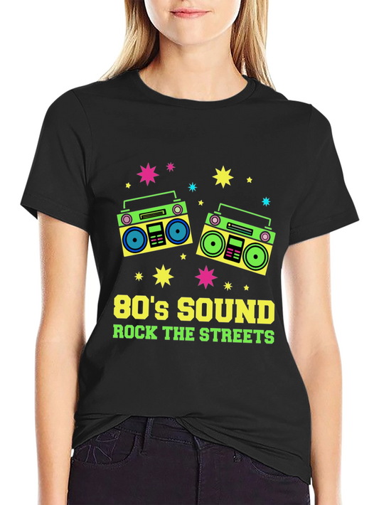 80s Sound Retro Boombox Graphic Tee