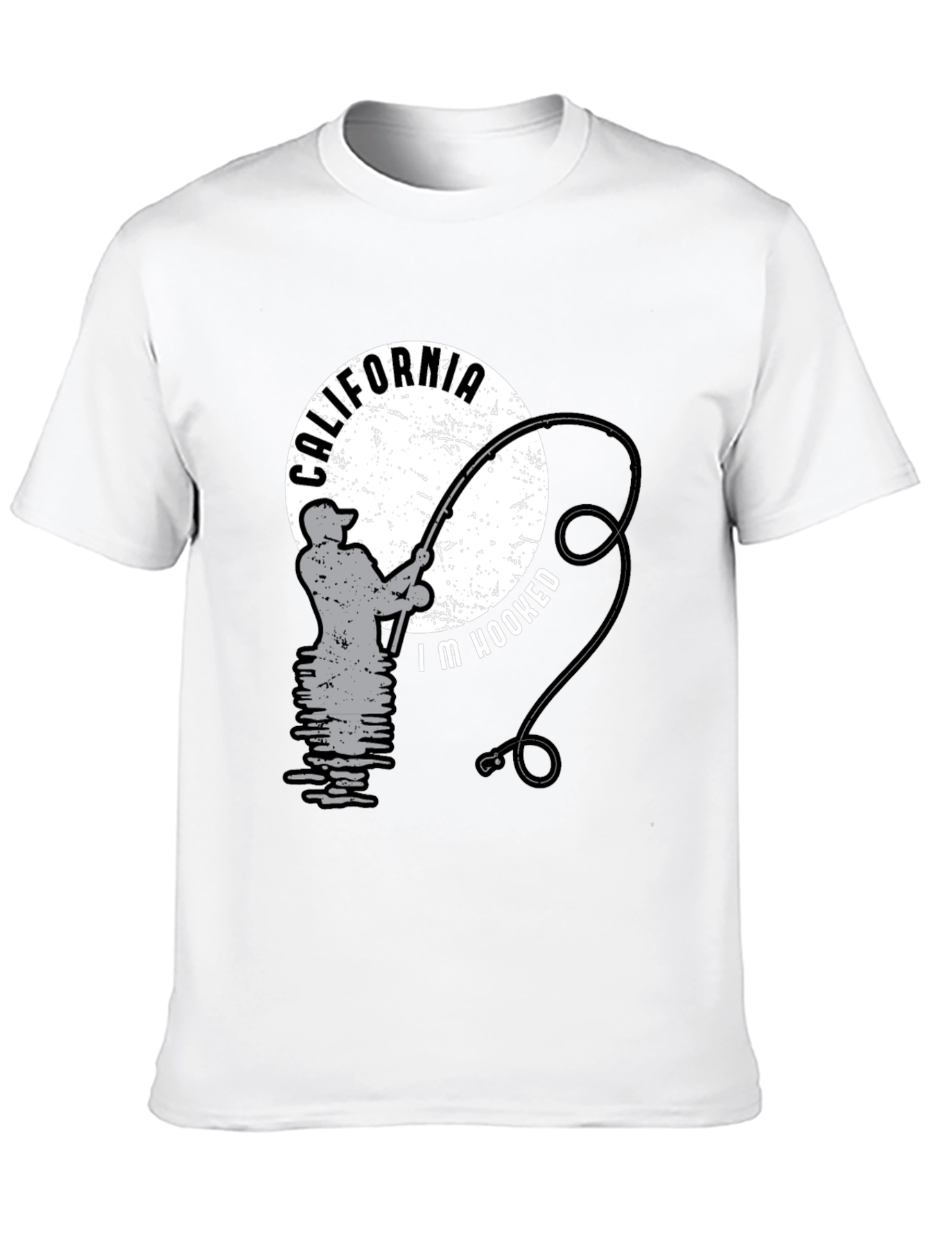 California Fishing T-Shirt - Im Hooked Design