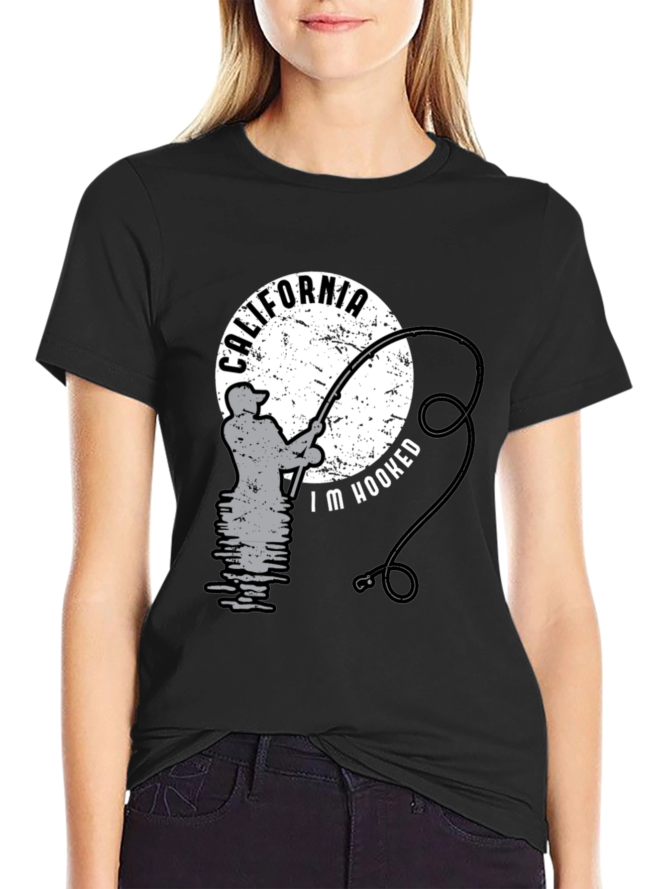 California Fishing T-Shirt - Im Hooked Design