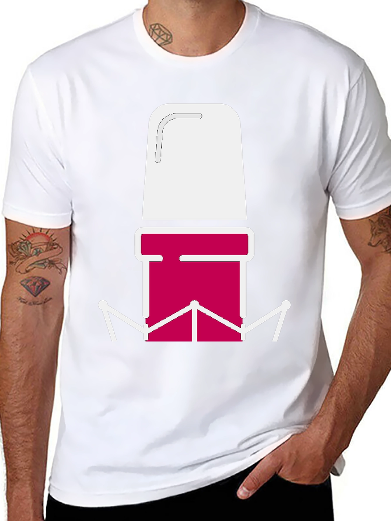 Abstract Graphic Tee - Bold Design Casual Style