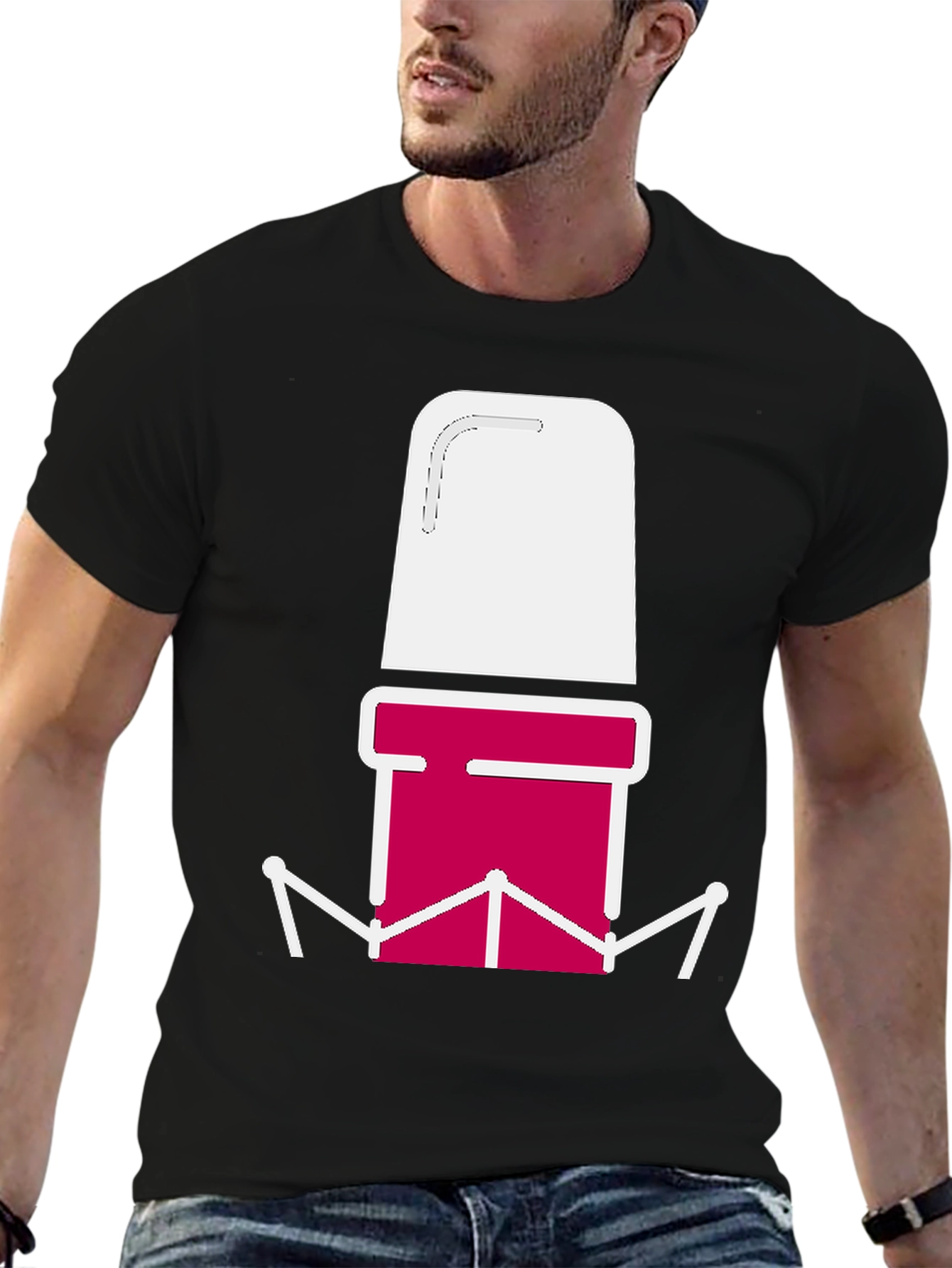 Abstract Graphic Tee - Bold Design Casual Style
