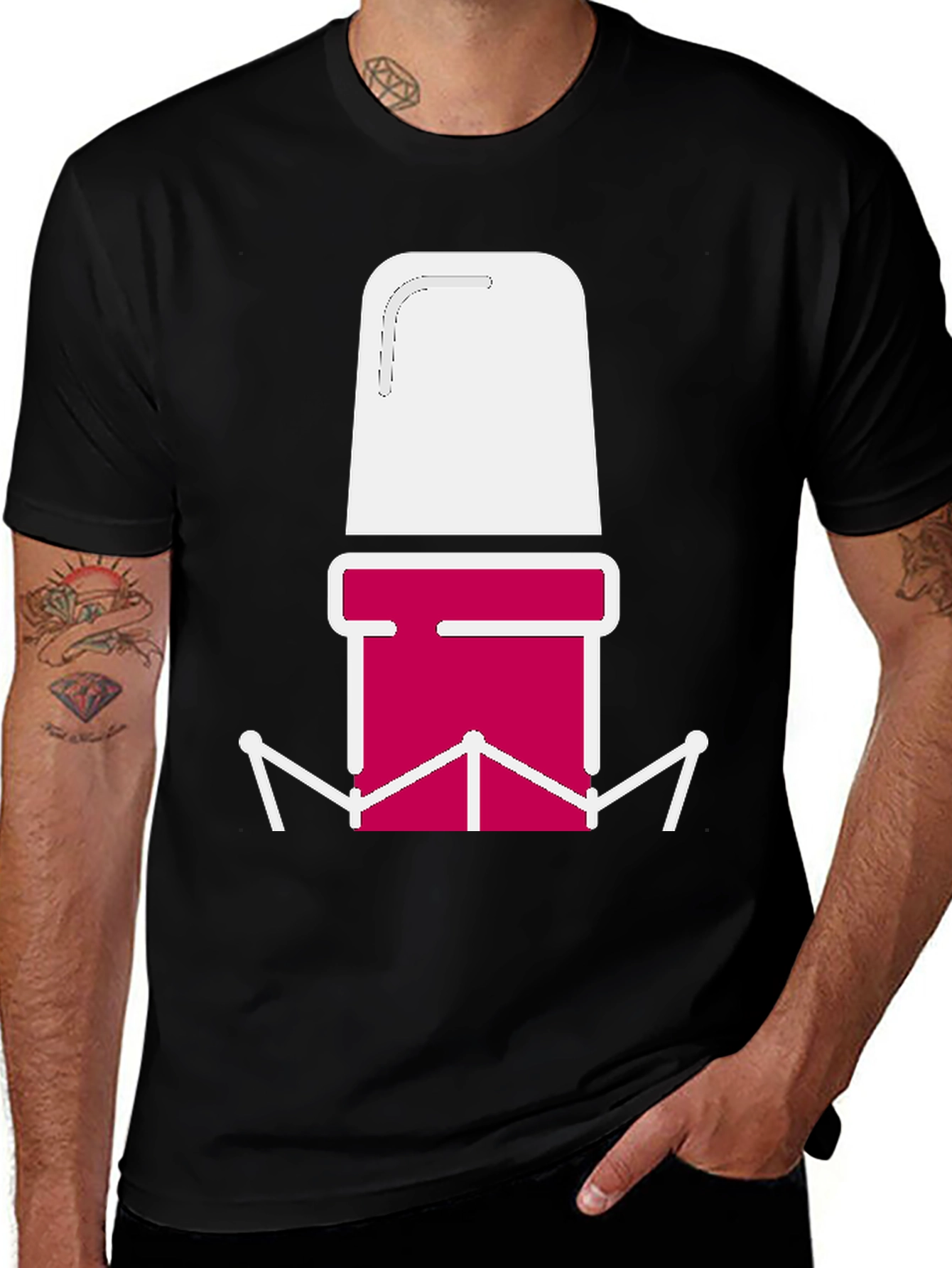 Abstract Graphic Tee - Bold Design Casual Style