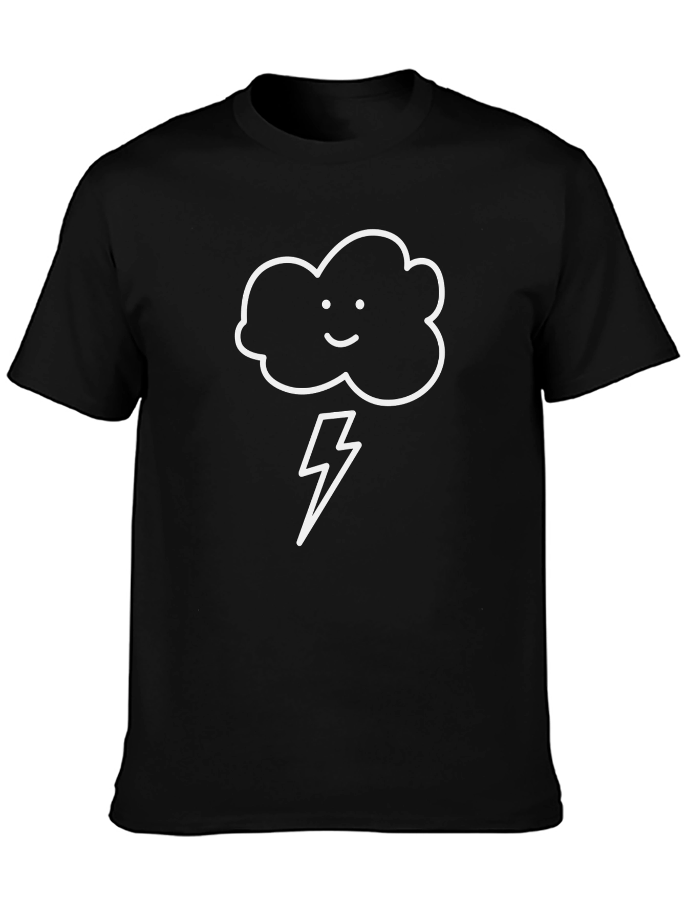 Stormy Cloud Graphic T-Shirt - Mens Black Tee