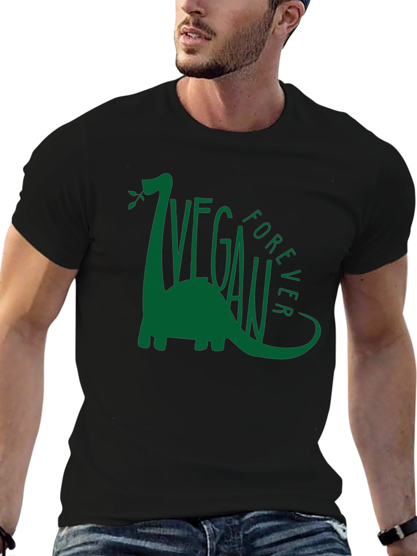 Vegan Forever Dinosaur Graphic Tee