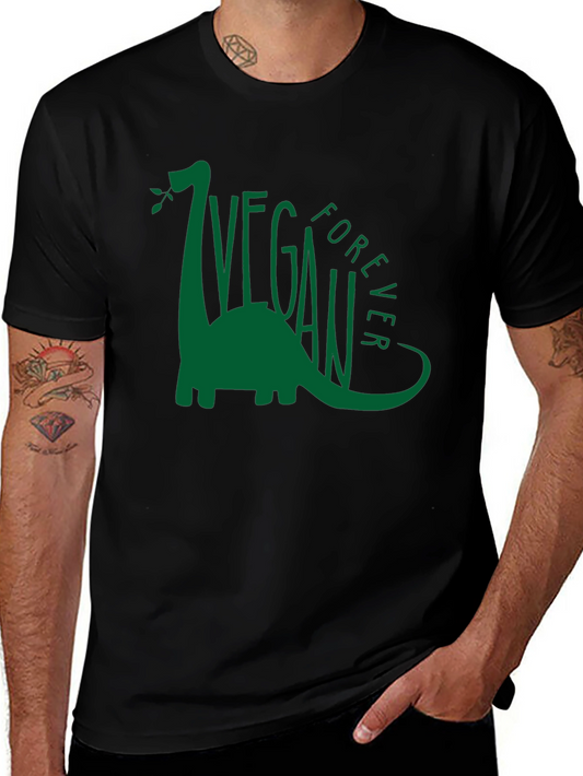 Vegan Forever Dinosaur Graphic Tee
