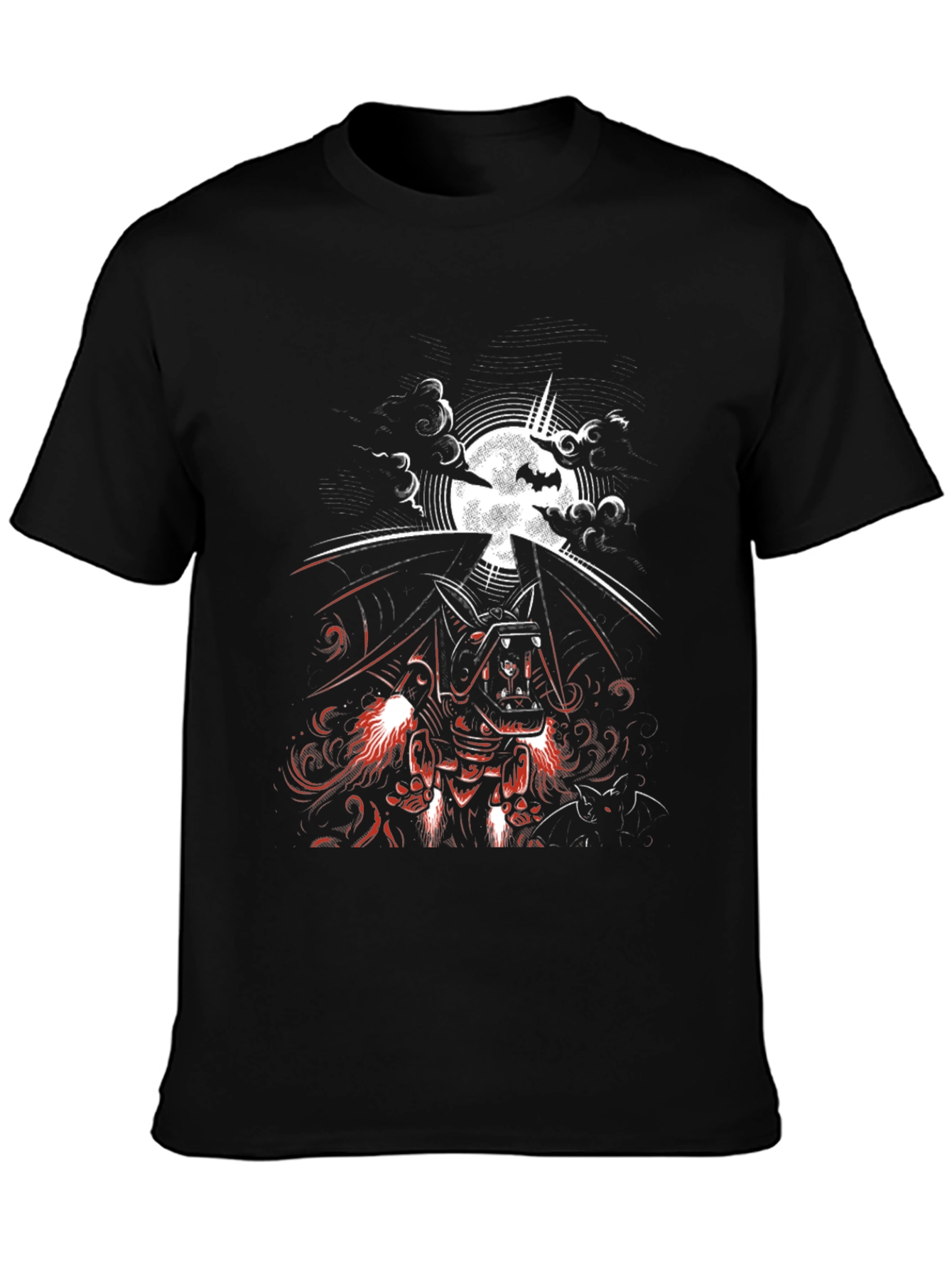 Black Vampire Bat Graphic Tee