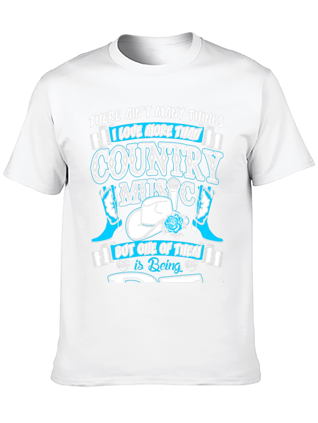 Country Music Lover Black T-Shirt