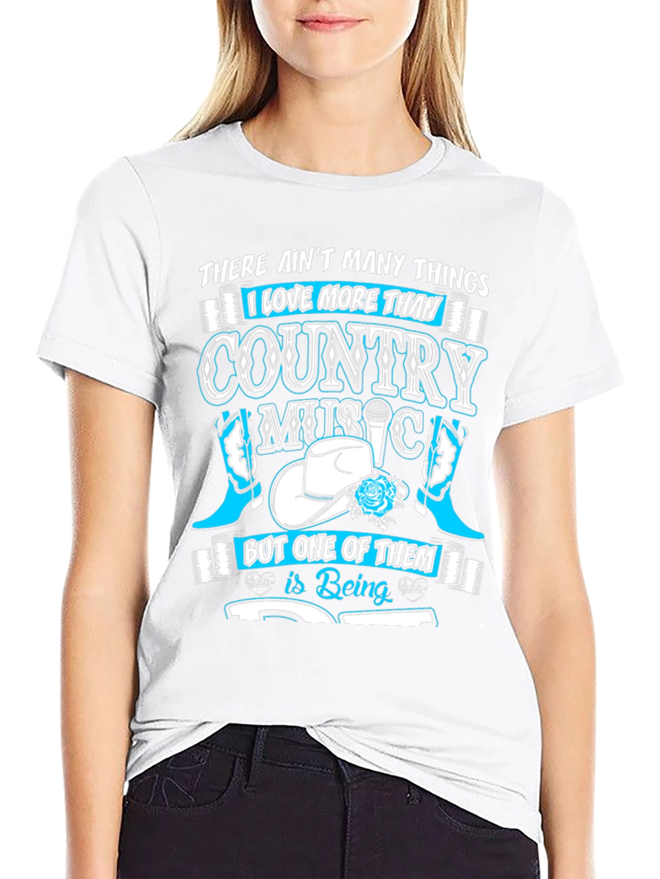 Country Music Lover Black T-Shirt