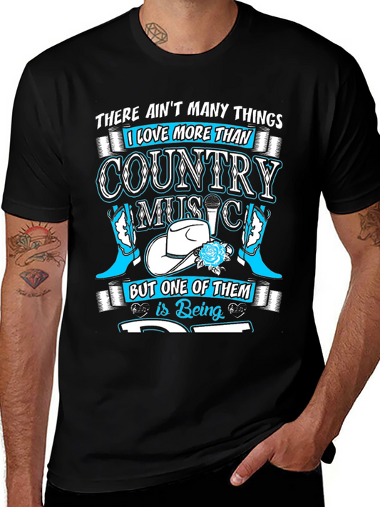 Country Music Lover Black T-Shirt