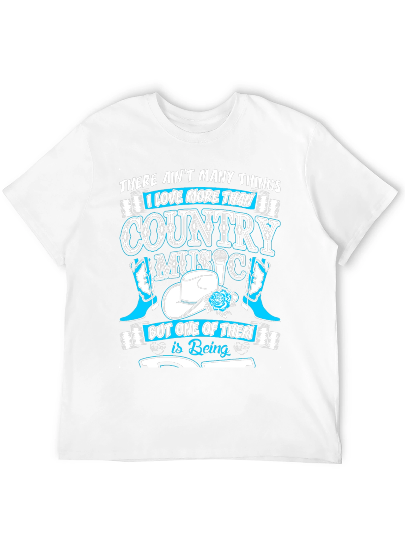 Country Music Lover Black T-Shirt