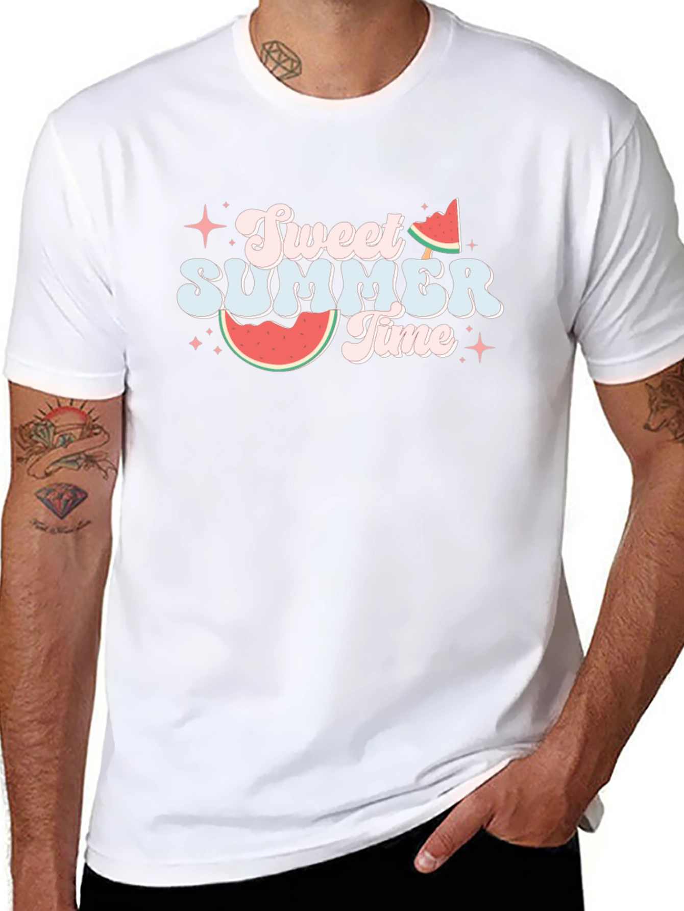 Sweet Summer Time Black T-Shirt