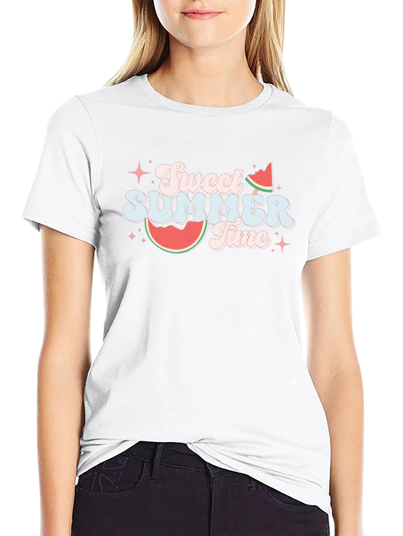 Sweet Summer Time Black T-Shirt