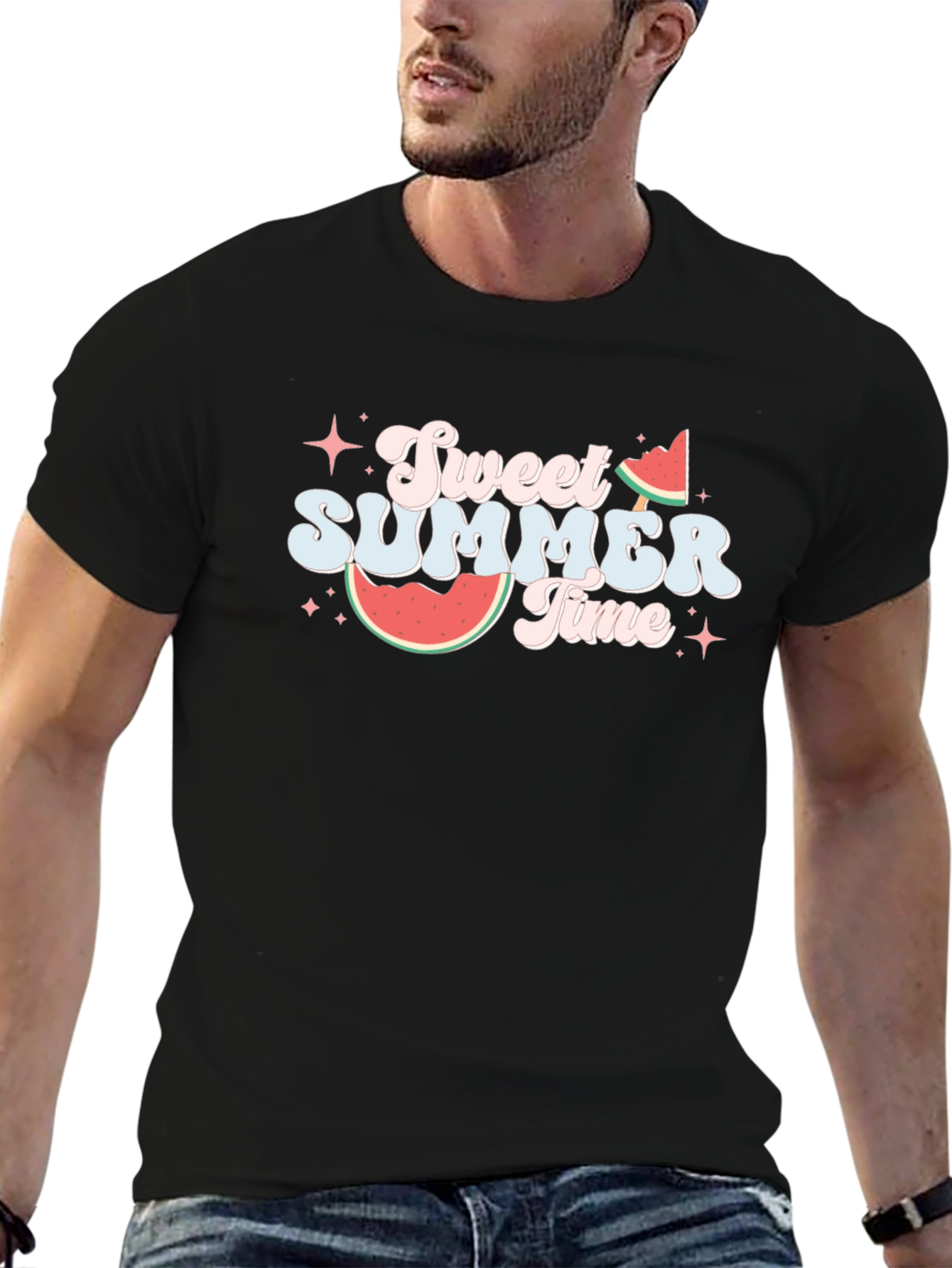 Sweet Summer Time Black T-Shirt